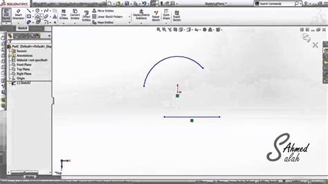 1 Sketch 5 Arc And Polgen كورس سوليد وركس بالعربي Youtube