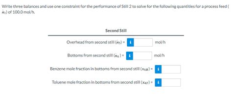 Solved A liquid mixture containing 30.0 mole\% benzene (B), | Chegg.com 
