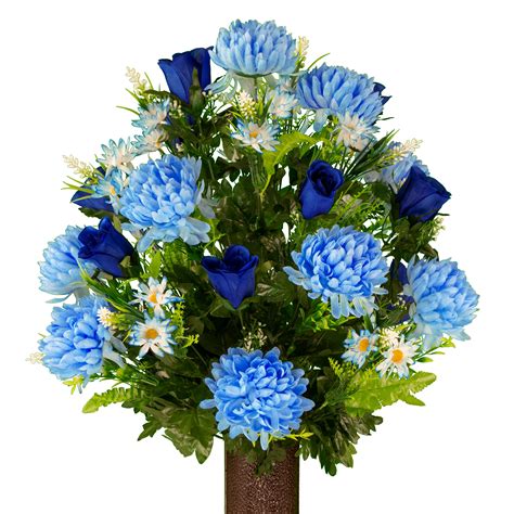 Buy Sympathy Silks Artificial Cemetery Flowers – Realistic Vibrant