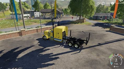 Fs19 Peterbilt Log Truck V1 8 Farming Simulator 19 17 15 Mod