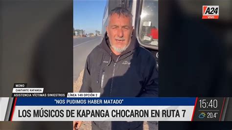 Así contaba el Mono de Kapanga sobre el choque que vivieron en ruta 7 I