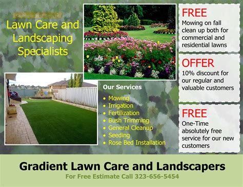 Landscaping Flyer Template Word