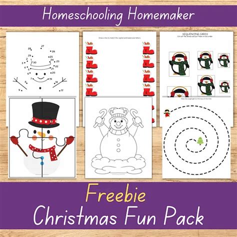 Free Christmas Worksheets For Preschool Kindergarten