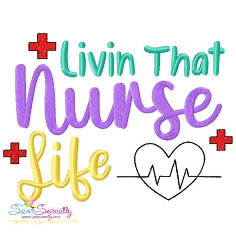 Nursing Machine Embroidery Design Bundle