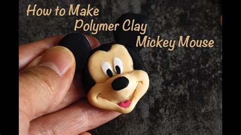 How To Make Polymer Clay Mickey Mouse Youtube