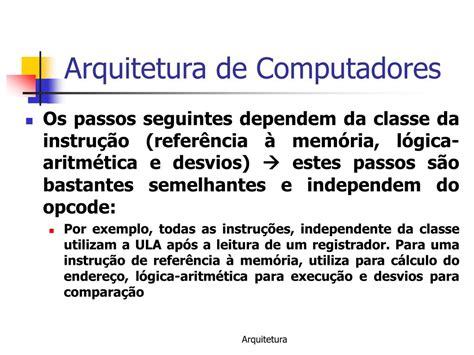 Ppt Arquitetura De Computadores Powerpoint Presentation Free