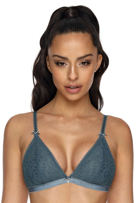 Biustonosz trójkątny miękki morski Polly M 3317 0 70C MAT Lingerie