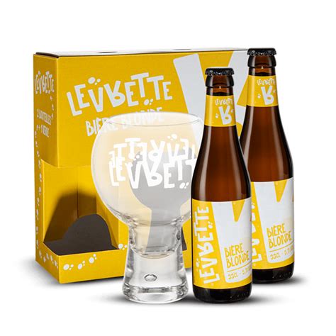 Biere Blonde Coffret Levrette Blonde Cl Verre France