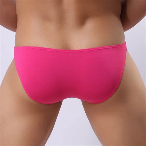 Sexy Men S Long Bulge Pouch Bikini Brief Underwear Smooth Sleeve Pouch Briefs Mu