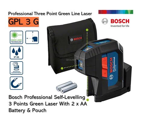 Bosch Gpl G Professional Self Levelling Points Green Laser With X