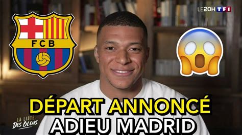 MBAPPÉ BRISE LE SILENCE TRANSFERT VERS LE BARÇA IMMINENT Les