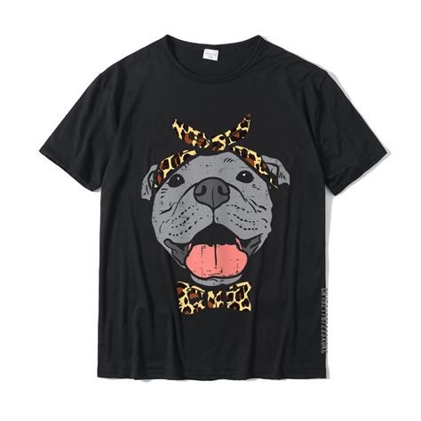 Pitbull Camiseta Con Estampado De Leopardo Para Hombre Ropa Con