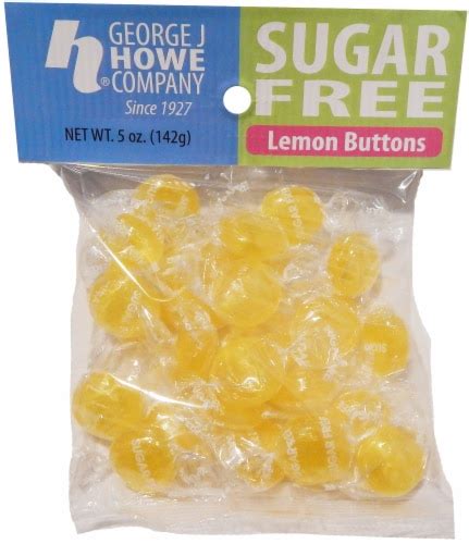 George J Howe Company Sugar Free Lemon Buttons Candy 5 Oz Kroger