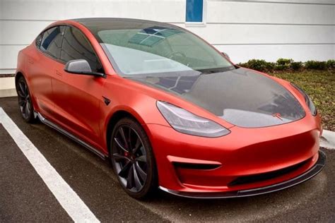 Tesla Model 3 Vinyl Wrap Tesla Model 3 Wiki
