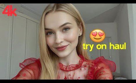 K Red Transparent Try On Haul Micro Swimsuit Transparent Lingerie Try On Haul Lingerie