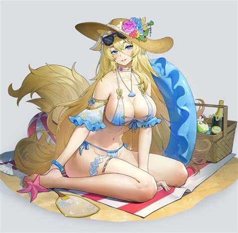 Anime Ero Swim Kitsune Anime Kitsunemimi