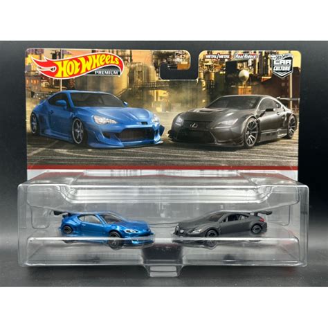 78車庫 1 64 Hot Wheels 風火輪 Subaru BRZ Lexus RC F GT3 消光黑 雙車組 蝦皮購物