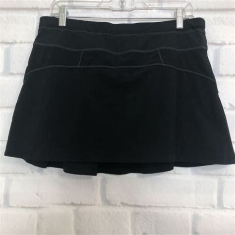 Athleta Black Skort Skirt Gem