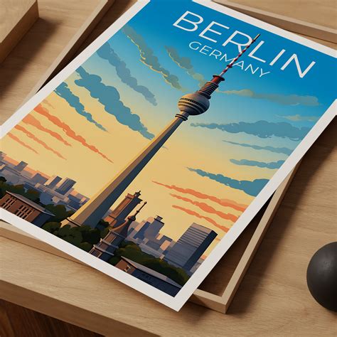 Berlin Travel Poster, Germany Wall Art, Germany Print, Berlin Poster