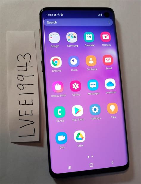 Samsung Galaxy S10 - Unlocked, Black, 128GB, 8GB, SM-G973U1 - LVEE19943 ...