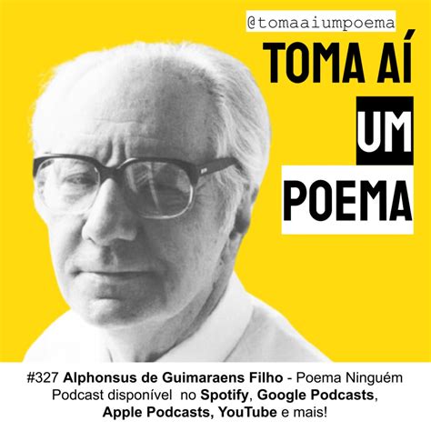 Alphonsus de Guimaraens Filho - Poema Ninguém | Poesia Brasileira