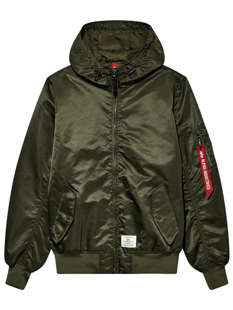 Бомбер Alpha Industries L-2B Hooded Gen II OG-107 Green - купить по ...