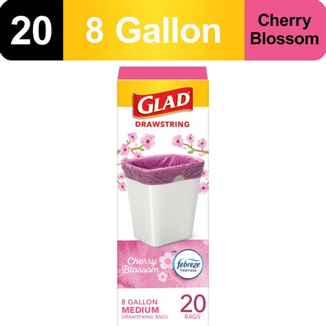 glad 4 gallon trash bags 6