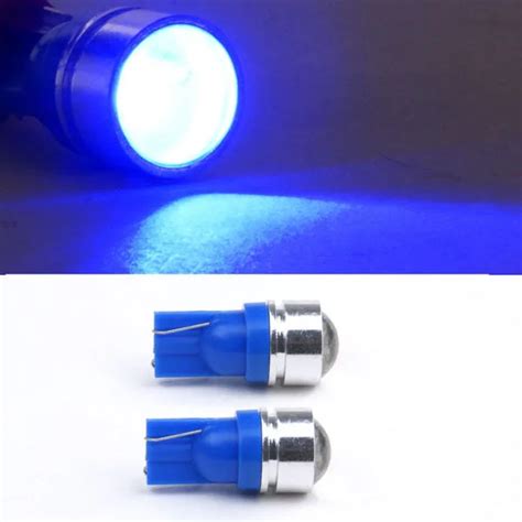 2 Pcs T10 5050 Smd 12 Volt Automotive Blue Small Led Bulbs Lamps For
