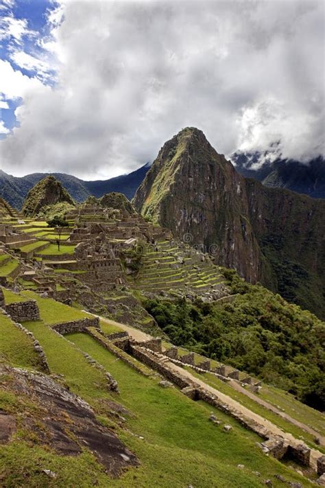 Machu Picchu A Cidade Perdida Do Incas Andean Cordillera Em Peru Imagem