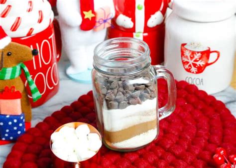 Diy Hot Cocoa Gift Set Jar Easy Homemade Idea Fitty Foodlicious