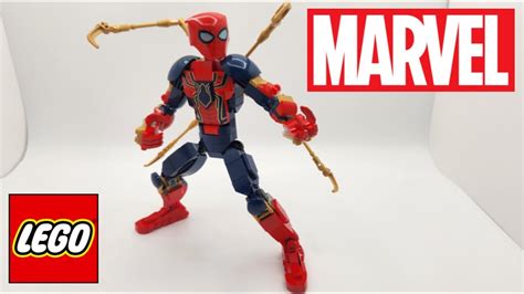 Lego Marvel Iron Spider Man Construction Figure Speed Building