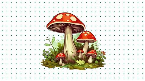 Desenhos Faceis De Cogumelos
