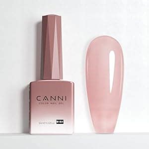 Amazon CANNI Nude Pink Gel Nail Polish 1Pcs Jelly Nude Pink Gel Polish Sheer Clear Light