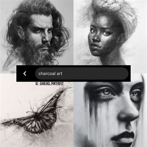 Charcoal Art Charcoal Art Art Historical Figures