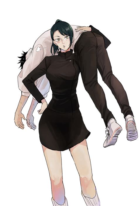 zen'in maki and okkotsu yuuta (jujutsu kaisen) drawn by kudan