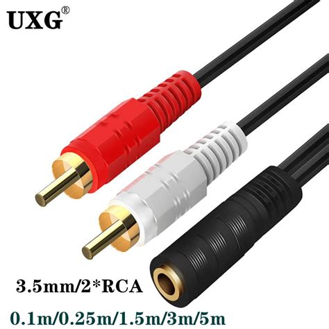 Conector Hembra De M M M Mm A Rca Cable Est Reo Y Enchufe A