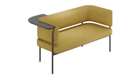 3d Sofa Crescent Turbosquid 2129378