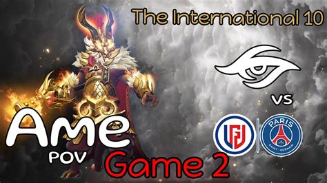 The International 10 Secret Vs PSG LGD Game 2 Ame Monkey King POV