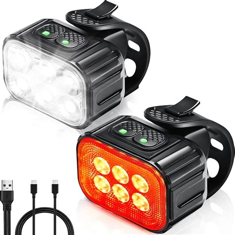 Dmg Bike Lights Set Usb Rechargeable Led Safety Light For Bicycle