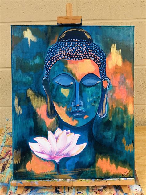 Gautama Buddha Painting By Vishal Phasale Artzolo Artofit