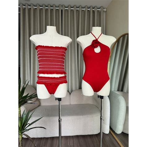Beachclub Set bikini áo ống thun nhún Smochi Bikini Shopee Việt Nam