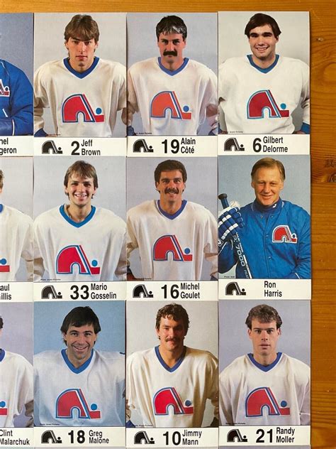 Nordiques Qu Bec Postcard Peter Stastny Michel Goulet Etc