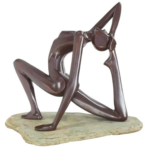 Large Abstract Sculpture Of Stretching Nude Gymnast For Sale At Stdibs