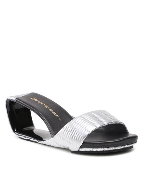 United Nude Klapki Mobius Mid Srebrny Modivo Pl