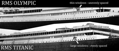Comparisons Titanic Rms Titanic Olympics