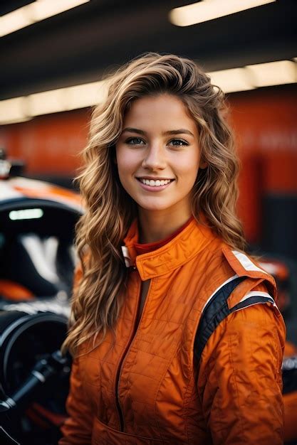 premium photo woman   beutuful background generate ai