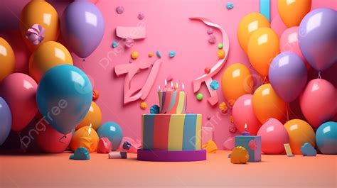 Pink Background For Birthday Flyer