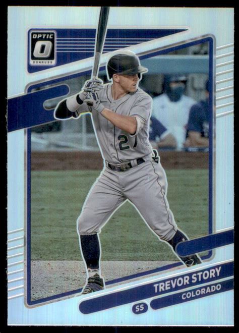 2021 Donruss Optic Holo Colorado Rockies Baseball Card 111 Trevor