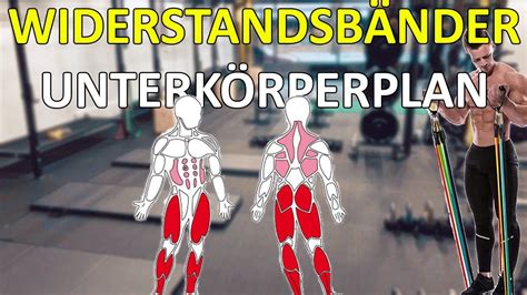 Unterk Rper Trainingsplan Mit Widerstandsb Ndern Fitness Band F R