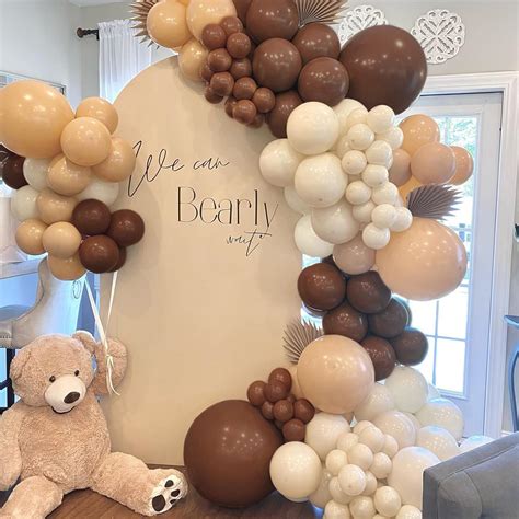 Brown Balloon Arch Kit Pcs Retro Coffee Beige Balloons Arch Garland Brown Blush Nude